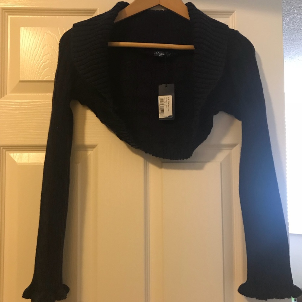 New made in Italy cropped circle cardigan